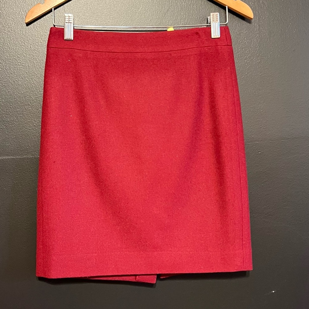 J. Crew dark Red brick Pencil Skirt